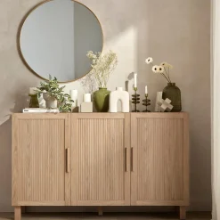 Bouclair 3 Door Wood Veneer Buffet* Furniture Accessories|Buffet Tables & Credenzas