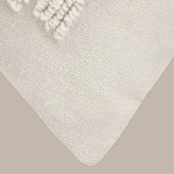 Bouclair Anya Beige Tufted Rainbow Lumbar Throw Pillow* Nursery Throw Pillows