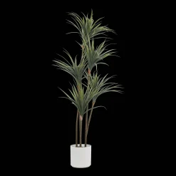 Bouclair Artificial Exotic Floor Plant in White Pot* Branches|Artificial Flowers