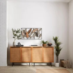 Bouclair Artificial Exotic Floor Plant in White Pot* Branches|Artificial Flowers