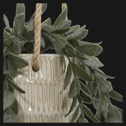 Bouclair Artificial Leaves in Hanging Textured Pot* Artificial Plants