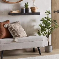 Bouclair Artificial Plant in Black Matte Ceramic Pot* Artificial Plants