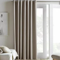 Bouclair Beige Chambray Blackout Curtain* Sheer Curtains & Window Sheer Panels|Blackout Window Curtains