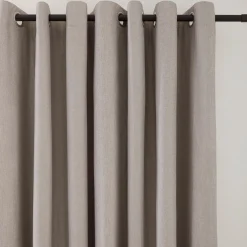 Bouclair Beige Chambray Blackout Curtain* Sheer Curtains & Window Sheer Panels|Blackout Window Curtains