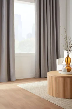 Bouclair Beige Chambray Blackout Curtain* Sheer Curtains & Window Sheer Panels|Blackout Window Curtains