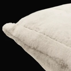 Bouclair Beige Cougar Faux Fur Throw Pillow* Decorative Throw Pillows