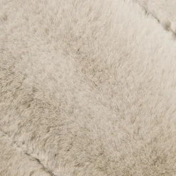 Bouclair Beige Cougar Faux Fur Throw Pillow* Decorative Throw Pillows