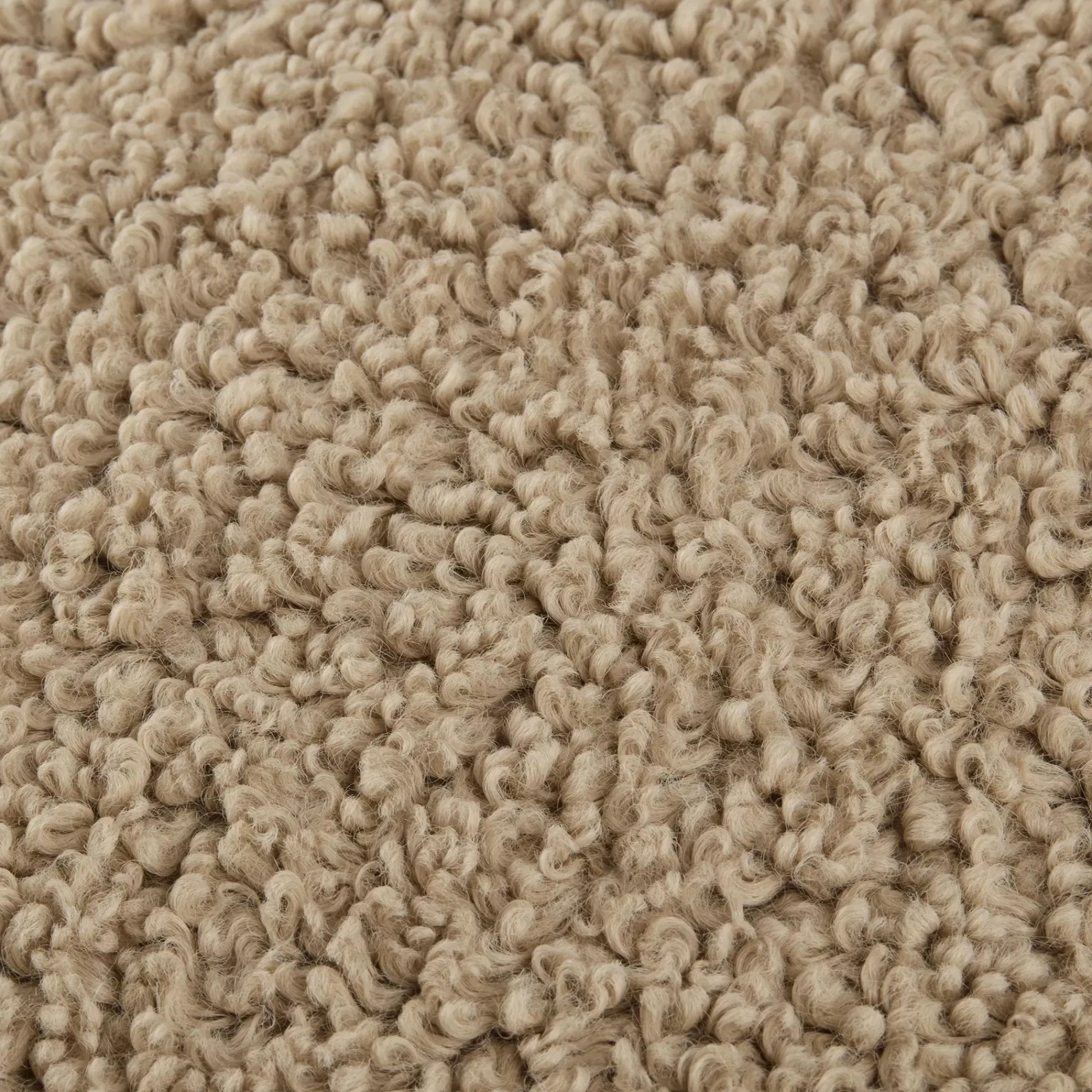 Bouclair Beige Doodle Boucle Decorative Throw Pillow* Decorative Throw Pillows