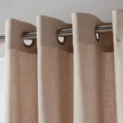 Bouclair Beige Naturia Panel Curtain* Sheer Curtains & Window Sheer Panels|Room Darkening & Light Filtering Curtains