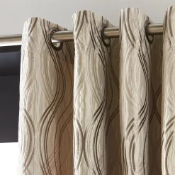 Bouclair Beige Prato Panel Curtain* Sheer Curtains & Window Sheer Panels|Room Darkening & Light Filtering Curtains