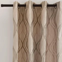 Bouclair Beige Prato Panel Curtain* Sheer Curtains & Window Sheer Panels|Room Darkening & Light Filtering Curtains