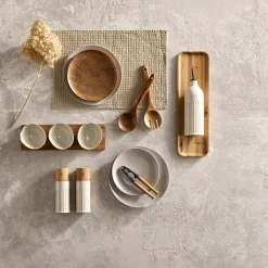 Bouclair Beige Salt Grinder* Dinnerware|Kitchen & Dining Accessories