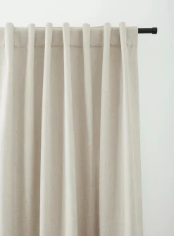 Bouclair Beige Taha Rod Pocket Back Tab Blackout Curtain* Blackout Window Curtains|Sheer Curtains & Window Sheer Panels
