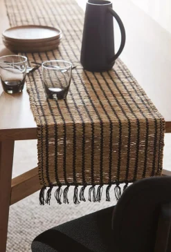Bouclair Black & Natural Table Runner* Dinnerware|Tablecloths & Placemats