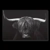 Bouclair Black & White Highland Cow Printed Canvas* Printed & Photography Wall Art Canvases