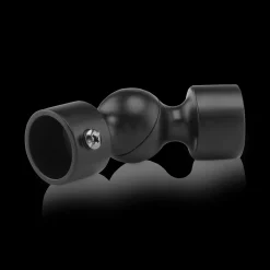 Bouclair Black Adjustable Connecting Elbows* Curtain Rod Set Accessories|Curtain Rods