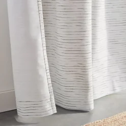 Bouclair Black And White Dayni Blackout Back-Tab Curtain* Sheer Curtains & Window Sheer Panels|Blackout Window Curtains