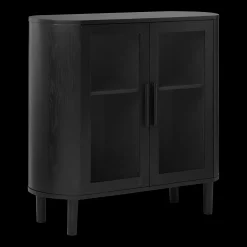 Bouclair Black Buffet with Glass Doors* Furniture Accessories|Buffet Tables & Credenzas