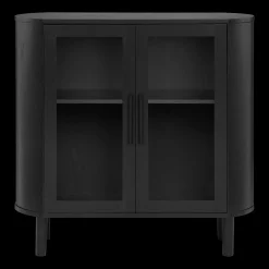 Bouclair Black Buffet with Glass Doors* Furniture Accessories|Buffet Tables & Credenzas
