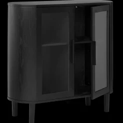 Bouclair Black Buffet with Glass Doors* Furniture Accessories|Buffet Tables & Credenzas