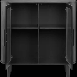 Bouclair Black Buffet with Glass Doors* Furniture Accessories|Buffet Tables & Credenzas