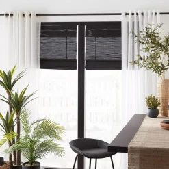 Bouclair Black Cordless Bali Shade* Window Blinds & Shades