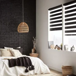 Bouclair Black Cordless Sheer Shade* Window Blinds & Shades
