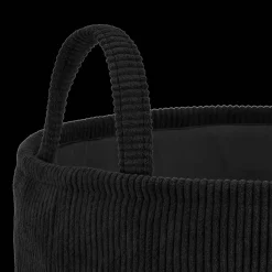 Bouclair Black Corduroy Hamper* Junior Decorative Accessories