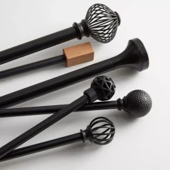 Bouclair Black Curtain Rod Set - Diameter 16/19 mm* Curtain Rods