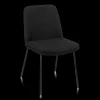 Bouclair Black Fabric and Metal Dining Chair* Furniture Accessories|Dining Chairs