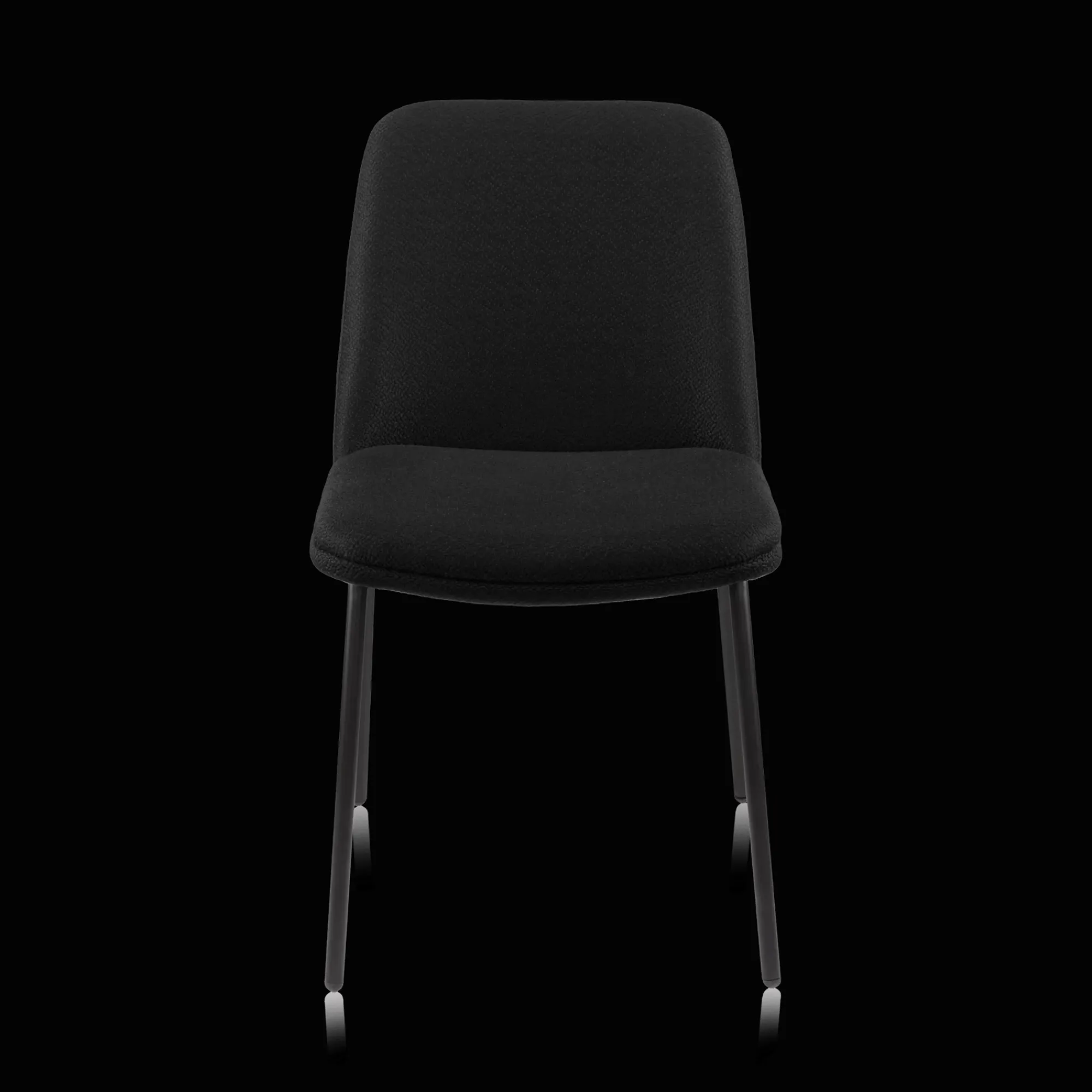 Bouclair Black Fabric and Metal Dining Chair* Furniture Accessories|Dining Chairs