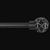Bouclair Black Geometric Curtain Rod Set - Diameter 13/16mm* Curtain Rods