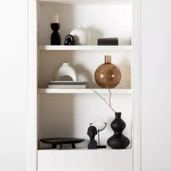 Bouclair Black Hourglass Bubble Vase* Modern Decorative Vases|Home Decorative Items & Objects