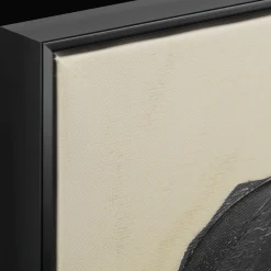 Bouclair Black Leaf in a Vase Framed Art* Oil Paintings