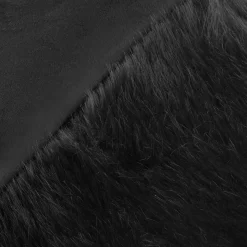 Bouclair Black Logan Faux Fur Throw* Decorative Throws & Blankets