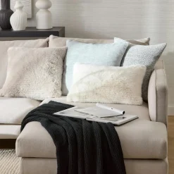 Bouclair Black Lonny Woven Throw* Decorative Throws & Blankets