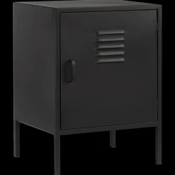Bouclair Black Metal Locker Side Table* Junior Bedroom Furniture