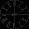 Bouclair Black Metal Wall Clock* Wall Decorations