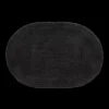 Bouclair Black Oval Tufted Bath Mat* Bath Mats