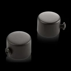 Bouclair Black Pole End Caps* Curtain Rod Set Accessories|Curtain Rods