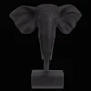 Bouclair Black Resin Elephant on Stand* Home Decorative Items & Objects