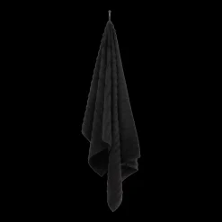 Bouclair Black Ribbed Bath Towel* Bath Towels