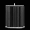 Bouclair Black Ribbed Candle* Candles & Candle Stick Holders
