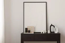 Bouclair Black Ribbed Candle* Candles & Candle Stick Holders