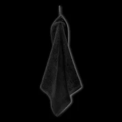 Bouclair Black Set of 6 Large Washcloths* Bath Towels