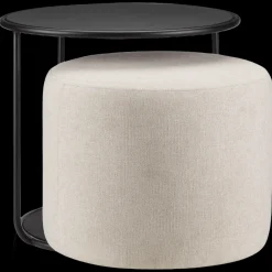 Bouclair Black Side Table with Ottoman* Side Tables|Coffee Tables & Side Tables