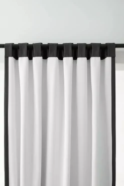 Bouclair Black Taha Rod Pocket Back Tab Blackout Curtain* Sheer Curtains & Window Sheer Panels|Blackout Window Curtains