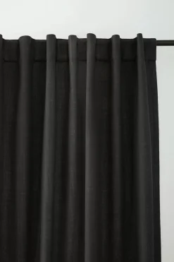 Bouclair Black Taha Rod Pocket Back Tab Blackout Curtain* Sheer Curtains & Window Sheer Panels|Blackout Window Curtains
