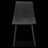 Bouclair Black Textured Faux Leather and Metal Dining Chair* Furniture Accessories|Dining Chairs