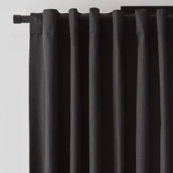 Bouclair Black Vence Blackout Curtain with Hidden Back Tab* Sheer Curtains & Window Sheer Panels|Blackout Window Curtains